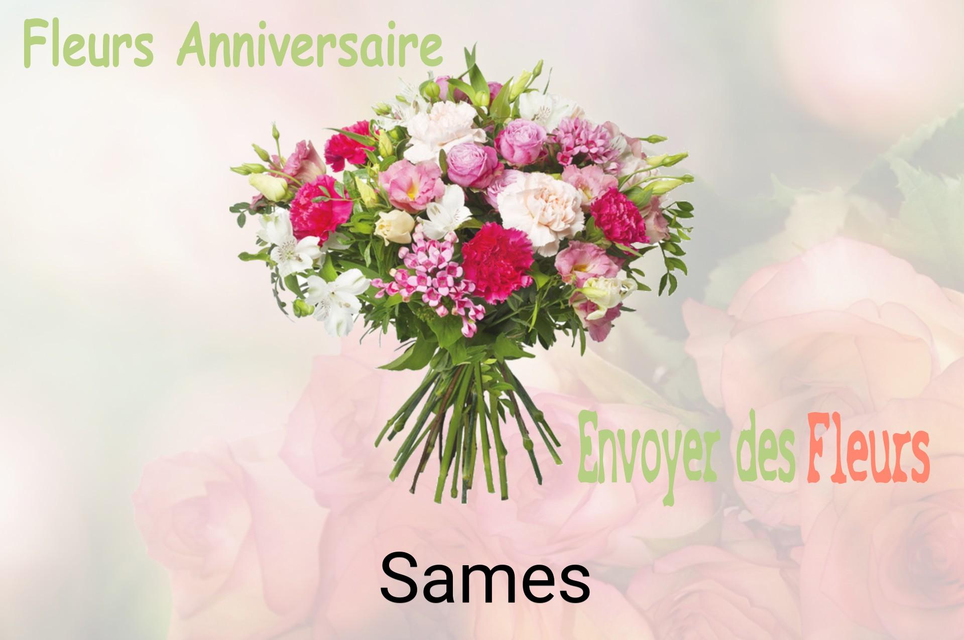 Bouquet de fleurs d’anniversaire livré à Sames